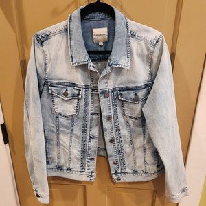 Liverpool Kolten Classic Denim Acid Washed Cropped Jacket